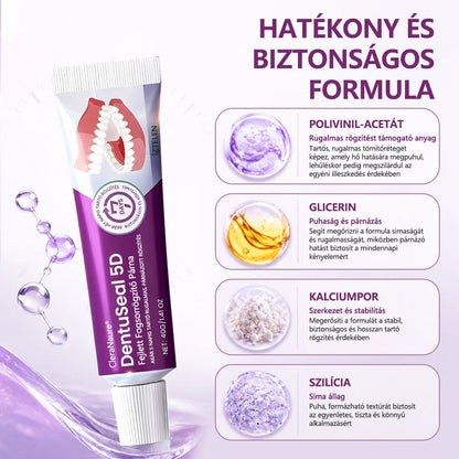 CleraNaure® DentuSeal 5D fejlett műfogsorrögzítő és párnázó ragasztó📦