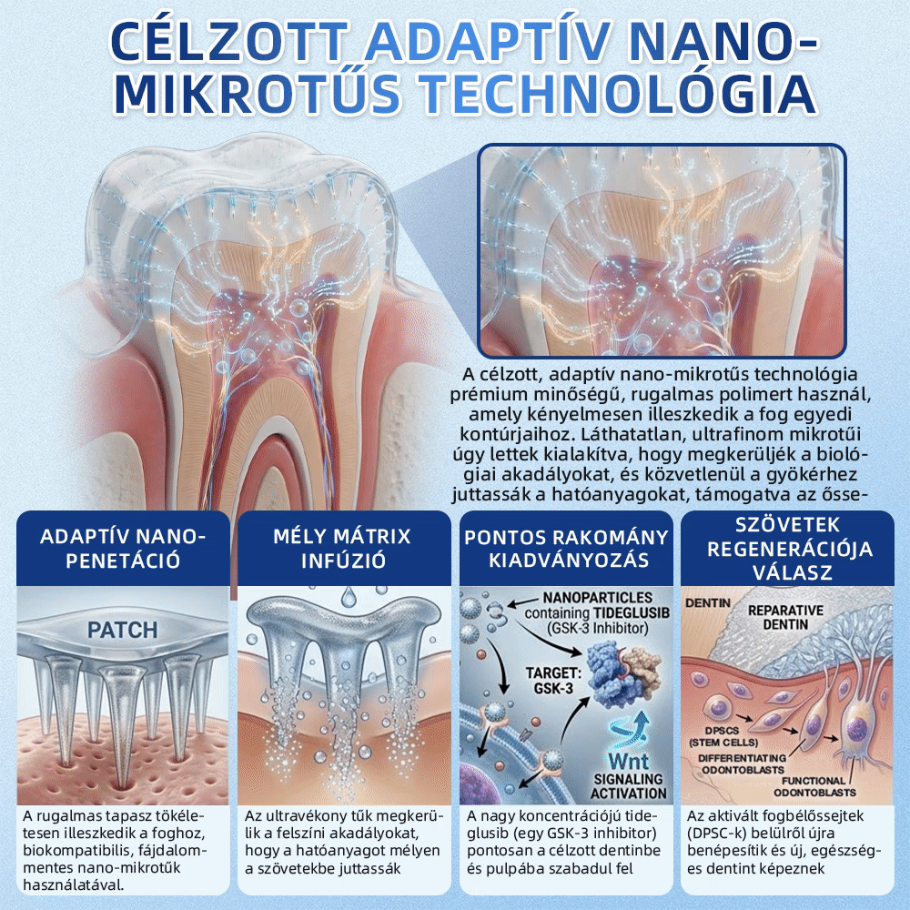 🦷𝐆𝐥𝐢𝐦𝐦𝐞𝐫𝐥𝐲® Tideglusib Fog & íny Javító mikrotűs tapasz | Fejlett őssejt-aktiváló fogcsíkok (újjáépíti a fogzománcot és a dentint • erősíti az ínyt • megszünteti a fogkövet és a szagokat • megállítja a fogérzékenységet)) 3.0