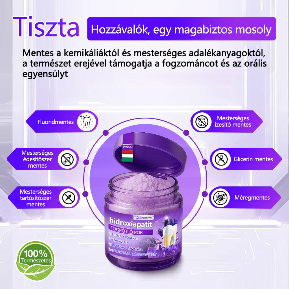 𝐷𝑜𝒓𝒎𝒐𝒓𝑛𝑎® Fogregeneráló és -javító por hidroxiapatittal 🦷 (hatékonyan javítja a fogszuvasodást, az ínyproblémákat, a fogak túlérzékenységét, a szájfekélyeket és a fogak sárgulását, átfogóan javítva a szájhigiéniát) 🍀
