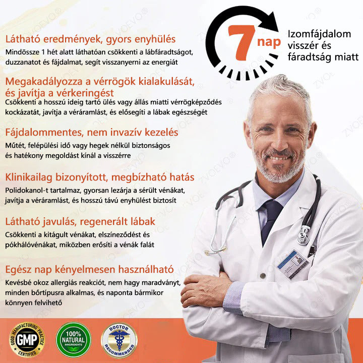 ☘️ Zvoevo® Vein Ease mikro-tűs ápoló tapasz (pókgerincvénák, visszér, duzzanat, fáradt lábak kezelésére)
