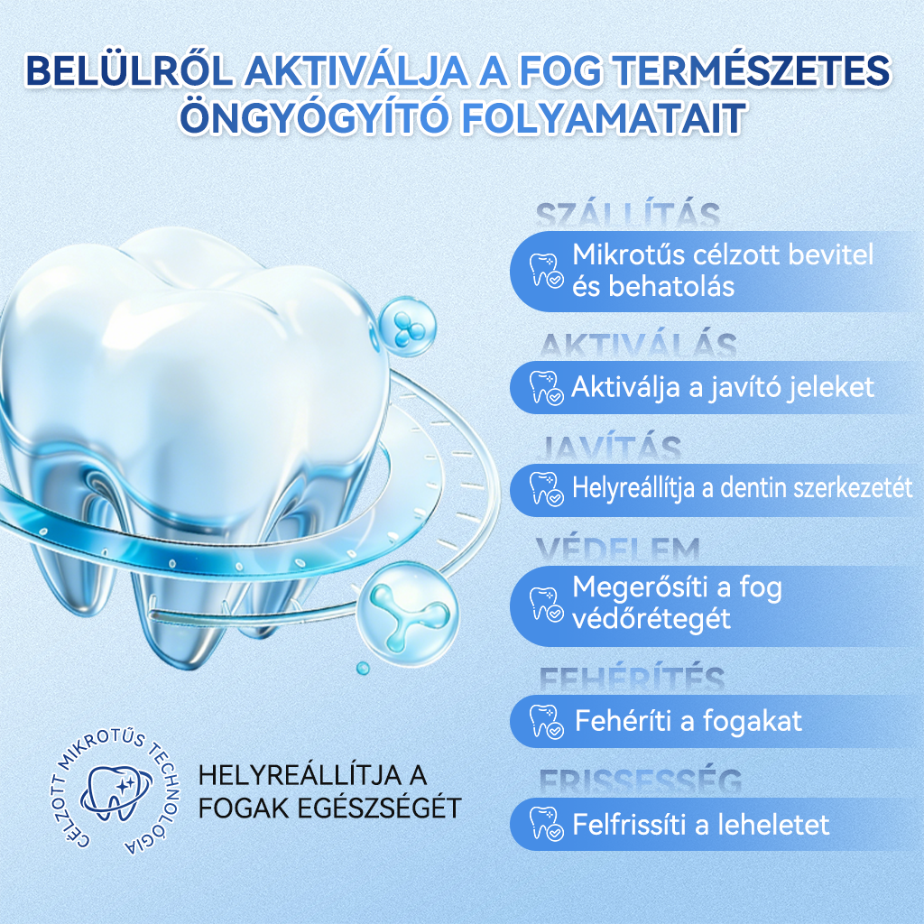 🦷𝐆𝐥𝐢𝐦𝐦𝐞𝐫𝐥𝐲® Tideglusib Fog & íny Javító mikrotűs tapasz | Fejlett őssejt-aktiváló fogcsíkok (újjáépíti a fogzománcot és a dentint • erősíti az ínyt • megszünteti a fogkövet és a szagokat • megállítja a fogérzékenységet)) 3.0