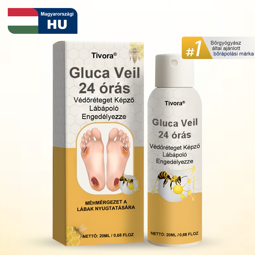 Tivora® GlucaVeil 24 órás Védőréteget Képző Lábápoló Permet