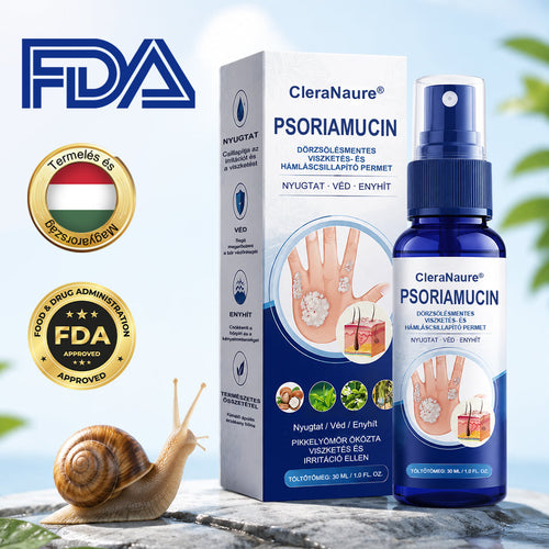 CleraNaure® PsoriaMucin Dörzsölésmentes Viszketés- és Pikkelyenyhítő Permet🎁