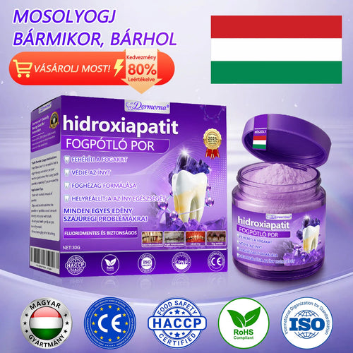 𝐷𝑜𝒓𝒎𝒐𝒓𝑛𝑎® Fogregeneráló és -javító por hidroxiapatittal 🦷 (hatékonyan javítja a fogszuvasodást, az ínyproblémákat, a fogak túlérzékenységét, a szájfekélyeket és a fogak sárgulását, átfogóan javítva a szájhigiéniát) 🍀