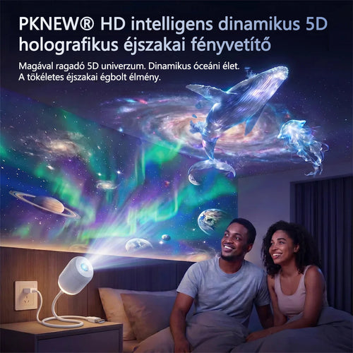 Hivatalos Bolt PKNEW® 360°-os galaxis és óceánhullám hangulatvetítő🎁