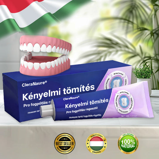 KORLÁTOZOTT KÜLÖNLEGES AJÁNLAT 🔥 CleraNaure® Comfort Seal Pro Fogsor Ragasztó  FDA Tanúsítvánnyal