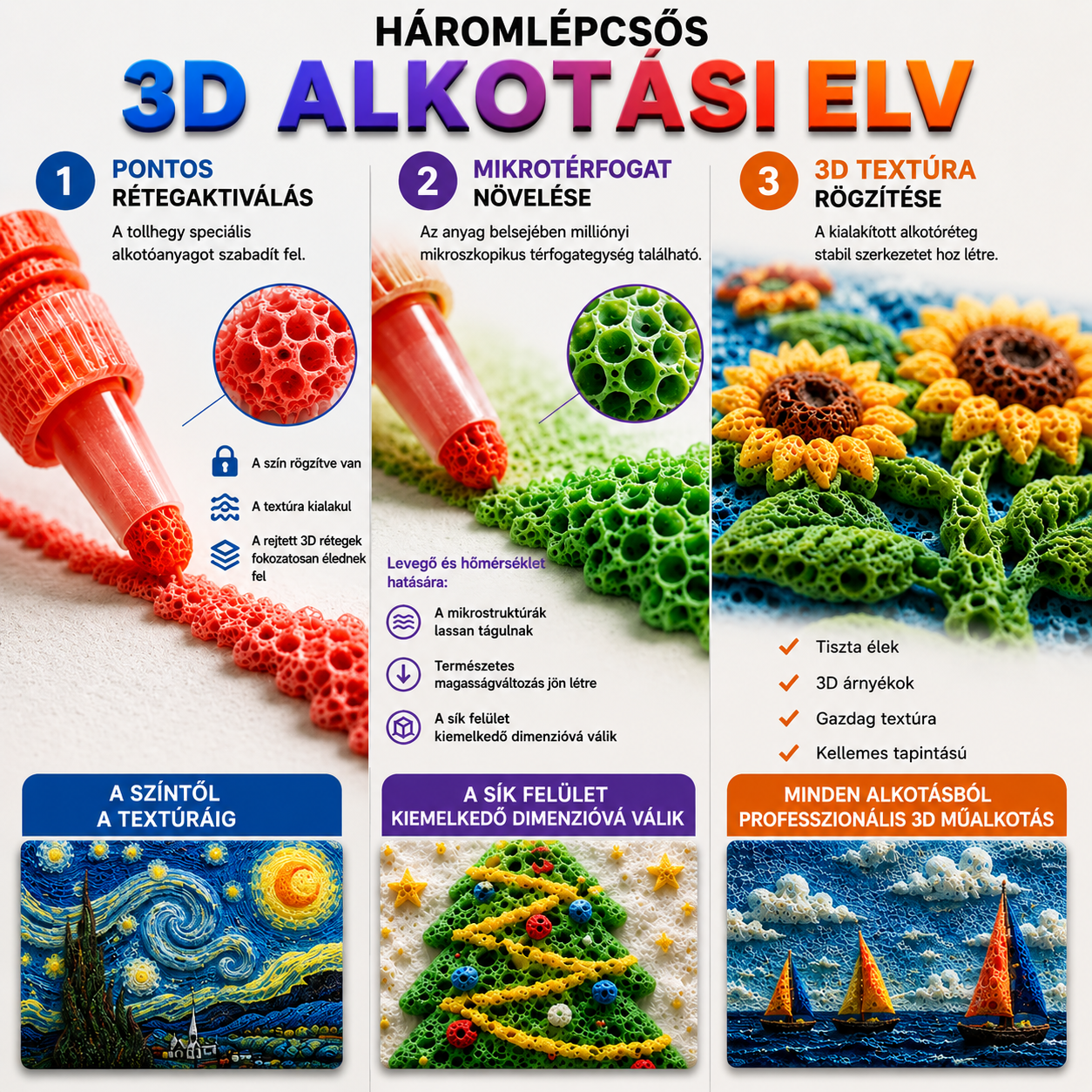 𝐁i𝐥𝐥𝐡𝐨𝐥®🗽🖍️ Rendelj még ma, és spórolj 50%-ot丨𝐁i𝐥𝐥𝐡𝐨𝐥® 3D domborműves művészeti filctoll – Alakítsd a lapos rajzokat kézzel is tapintható 3D műalkotásokká 🪄