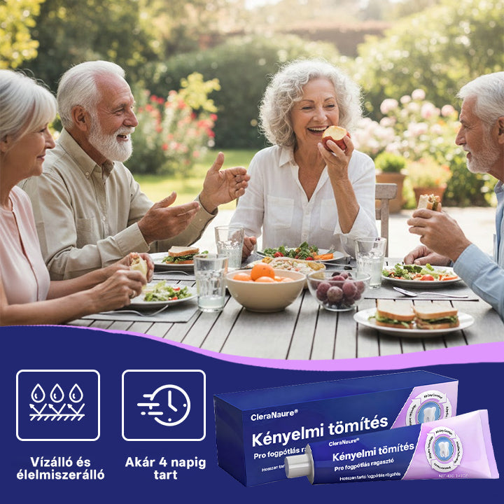 KORLÁTOZOTT KÜLÖNLEGES AJÁNLAT 🔥 CleraNaure® Comfort Seal Pro Fogsor Ragasztó  FDA Tanúsítvánnyal