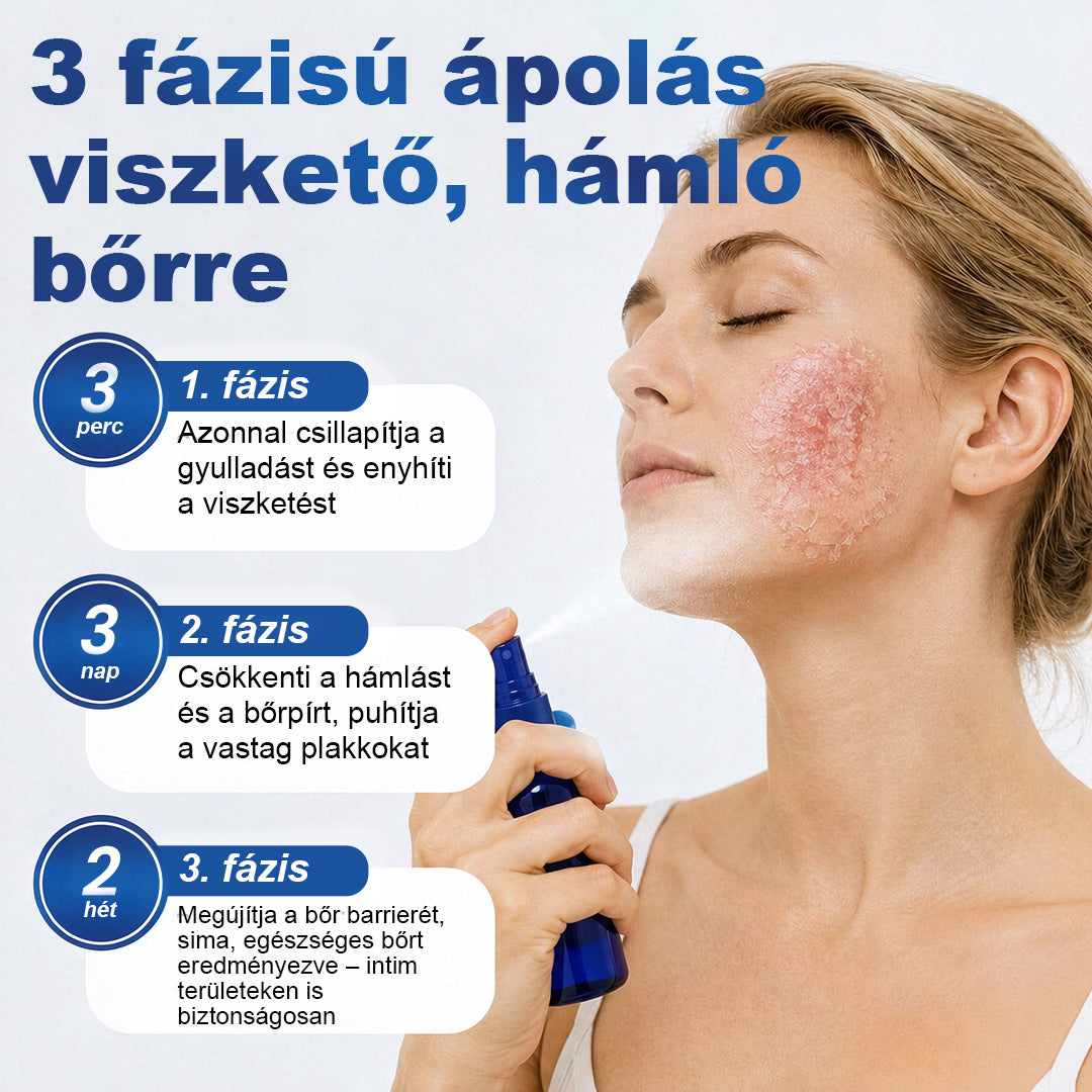 CleraNaure® PsoriaMucin Dörzsölésmentes Viszketés- és Pikkelyenyhítő Permet🎁