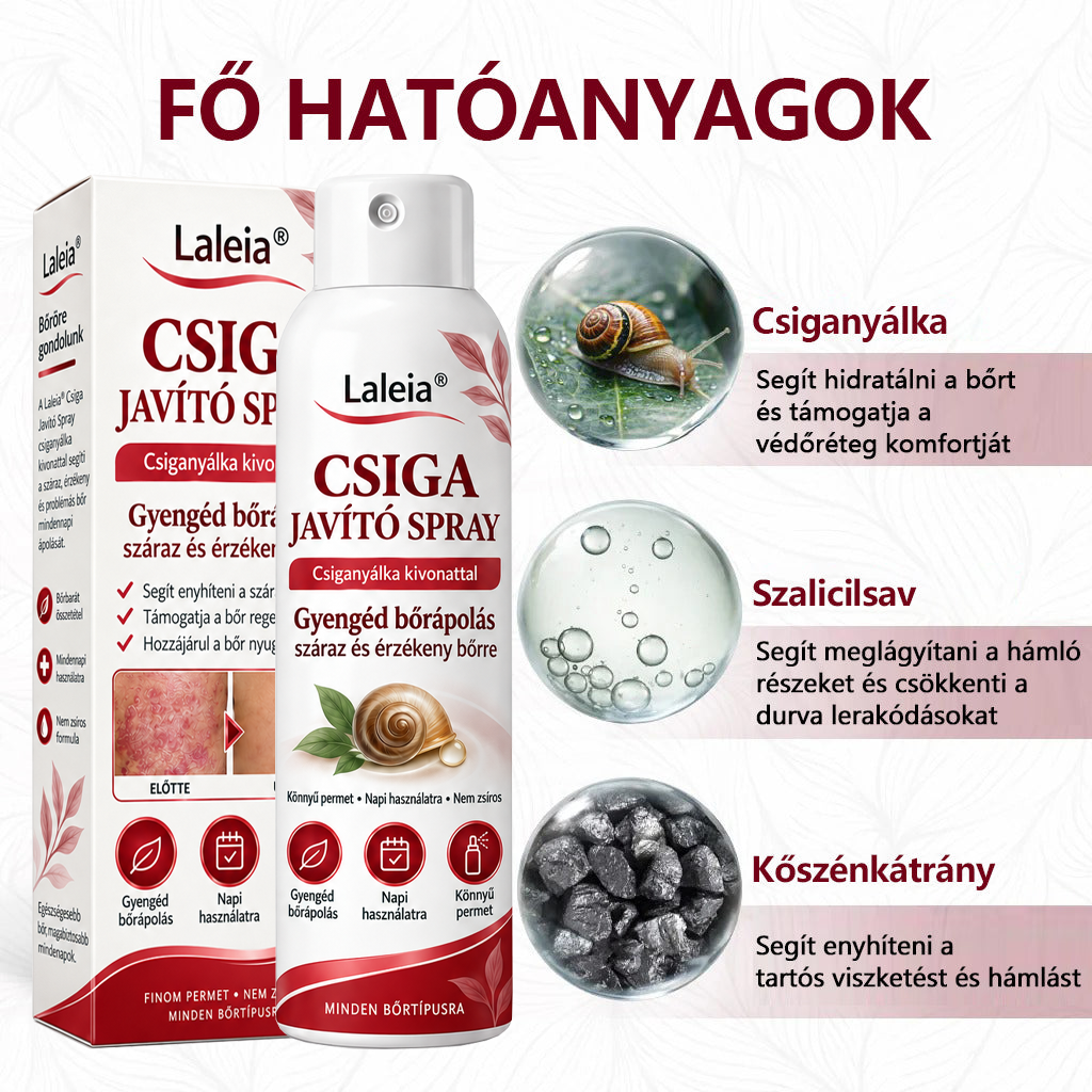 Laleia® Csiganyálka Spray száraz, viszkető és hámló bőr mindennapi ápolására🎁