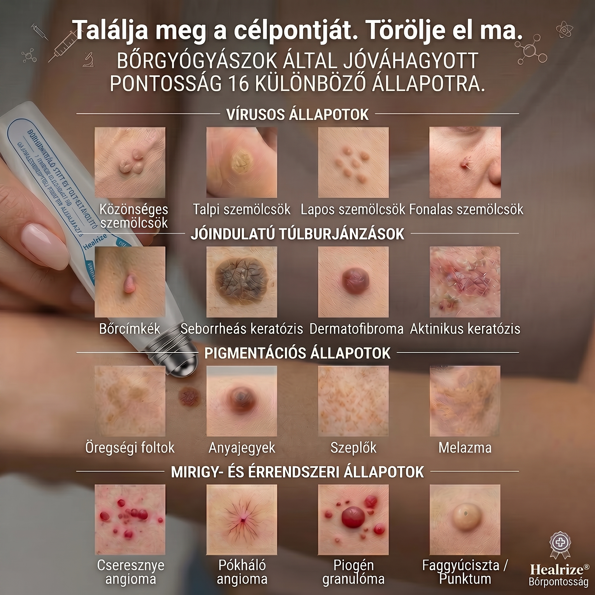 Healrize® Bőrhibák Ápoló Roll-On Egyszerű otthoni használat🎁