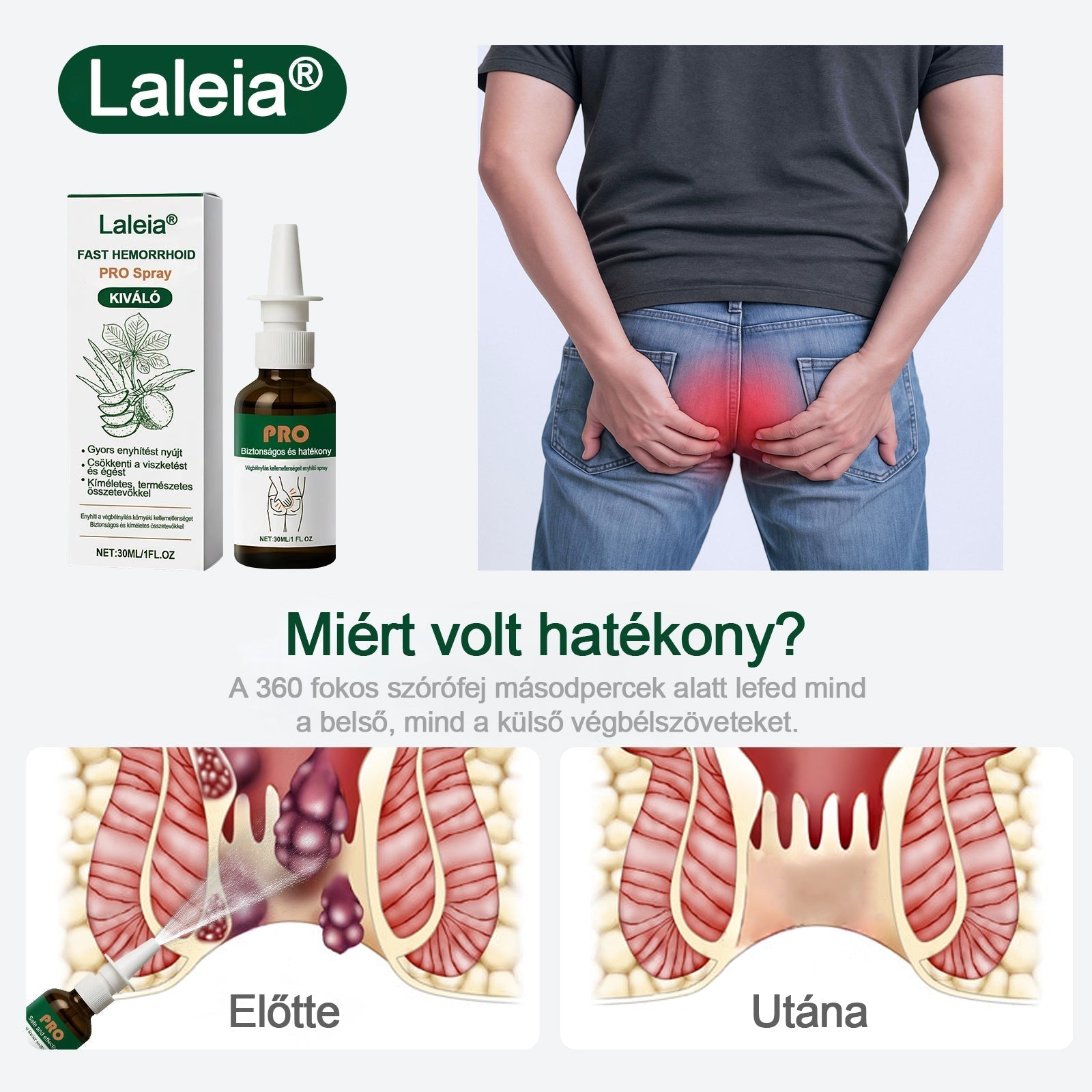 Újévi különleges ajánlat | Laleia® Gyors Aranyér PRO Spray-🛒