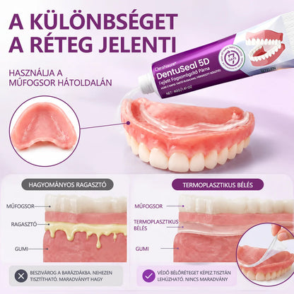 CleraNaure® DentuSeal 5D fejlett műfogsorrögzítő és párnázó ragasztó📦