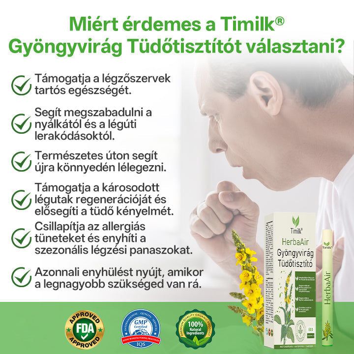 Timilk® HerbaAir Mullein tüdőtisztító