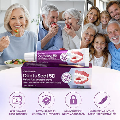 CleraNaure® DentuSeal 5D fejlett műfogsorrögzítő és párnázó ragasztó📦