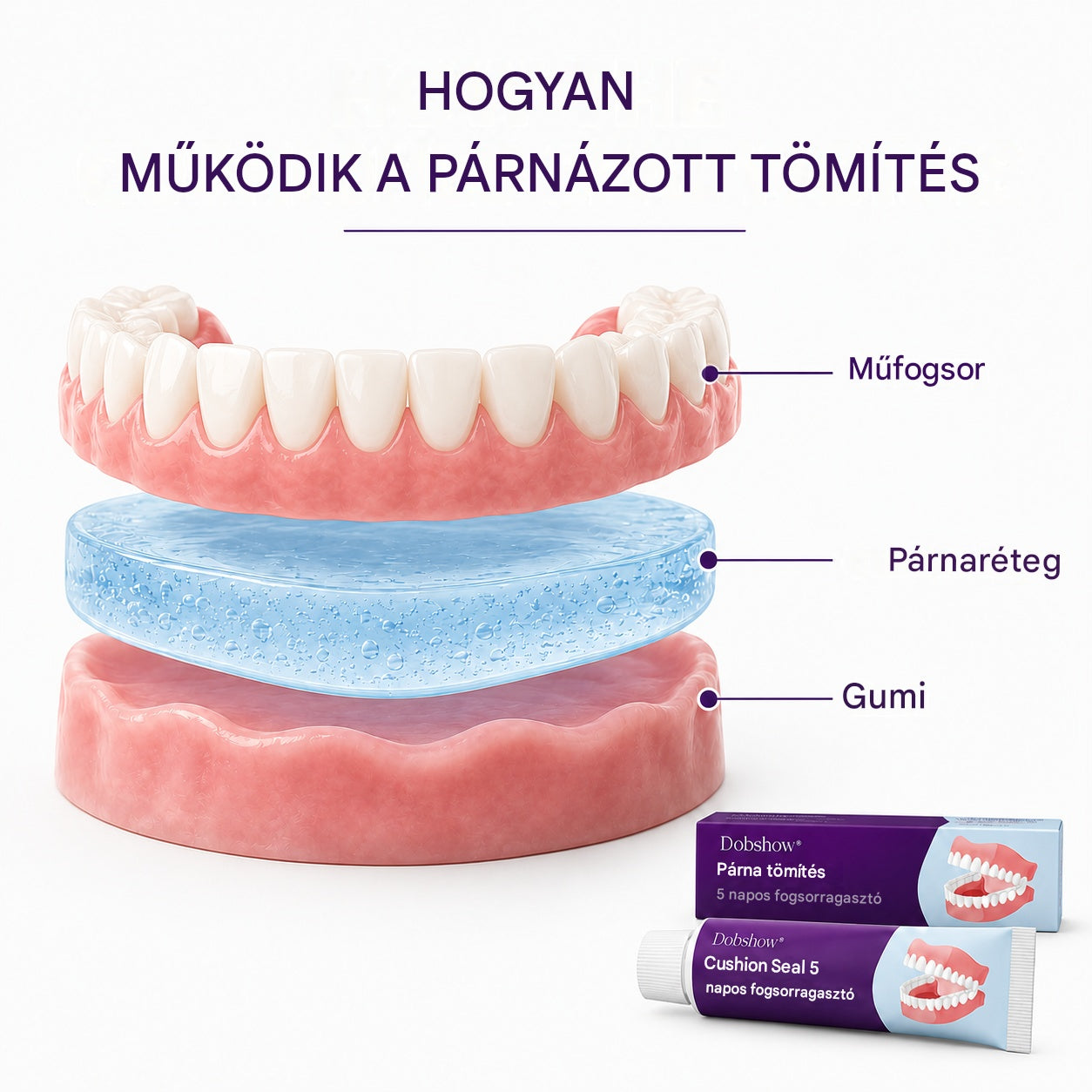 Dobshow® Bio-Seal Max 5 napos fogsorragasztó🎁