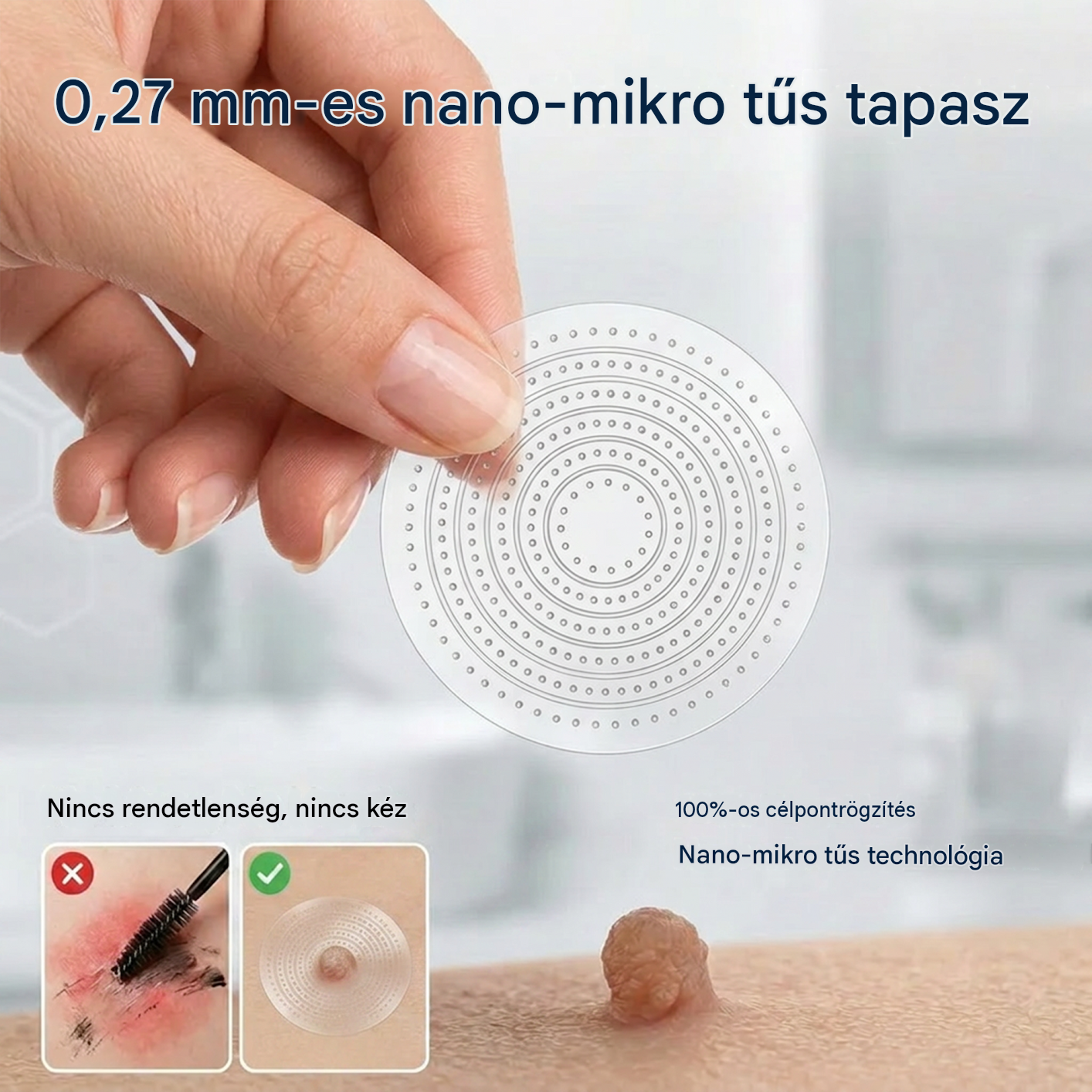 Healrize® 2 az 1-ben mikrotűs hidrogél tapaszok | Eltávolítja a kiemelkedő anyajegyeket, aknét, lapos szemölcsöket és a lágy fibromákat (bőrkinövéseket)🎁